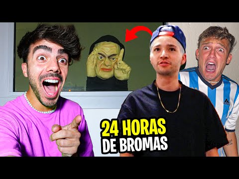 24 HORAS DE BROMAS DE TERROR A MIS AMIGOS!