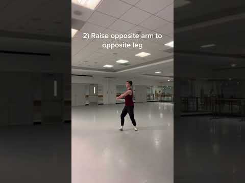 Here’s how to do a pirouette in 4 steps! 🩰✨ Credits to adambenjaminfitness #pirouette