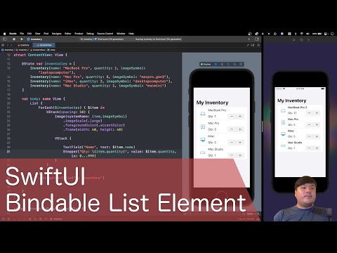 SwiftUI Bindable List Element in Practice
