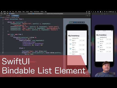 SwiftUI Bindable List Element in Practice thumbnail