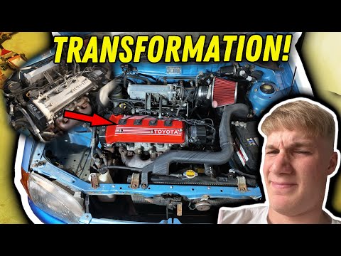 Thumbnail for transforming the engine bay of my £600 Toyota Starlet by Toyota Starlet