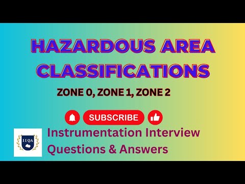 Hazardous area classification.  Zone 0,zone 1,zone 2 explanation #instrumentation #interview