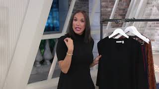 Susan Graver Modern Essentials Textured Liquid Knit Top on QVC