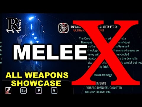Mass Effect Andromeda - All Melee X Guide With Showcase (Research Weapon)