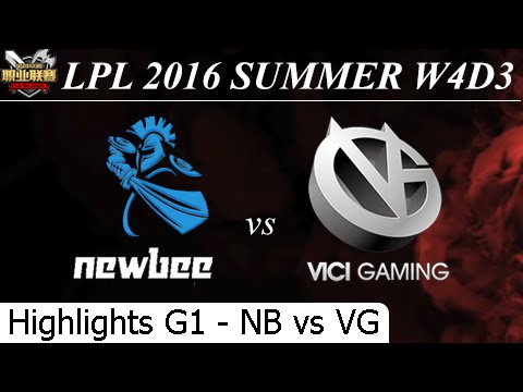 NB vs VG Game 1 Highlights 18/06/2016 - LPL Summer 2016 W4D3M5 Newbee vs Vici Gaming