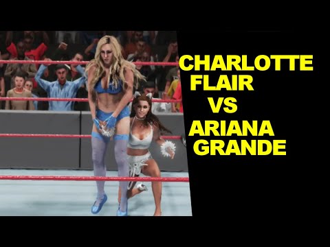 WWE 2K19 Ariana Grande vs Charlotte Flair - Extreme Rules