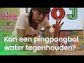 Kan een pingpongbal water tegenhouden? | NOJ