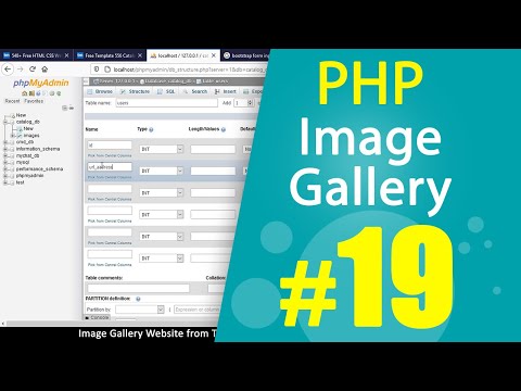PHP Image gallery website from HTML template Tutorial Part19 | MVC OOP | Quick programming
