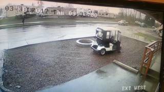 Heavy Winds Hit Monroe RV Dealership