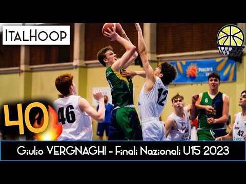 Giulio Vergnaghi - 40 punti all'esordio nelle Finali Nazionali U15 2023