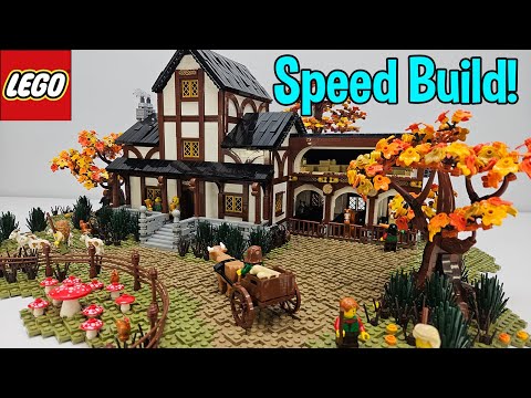 LEGO® Medieval Tavern Speed Build! | With Full Interior! | in 4K! | #lego #speedbuild