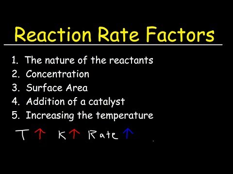 Factors Affecting the Rate of the Reaction - Chemical Kinetics