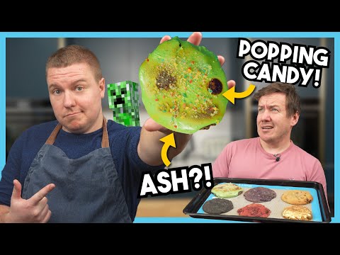 Minecraft Themed Cookies in Barry Lewis's Kitchen