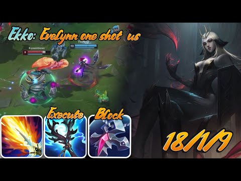 Evelynn Jungle  Easy Ganked lane 18/1/9  - League of Legends | Game With Mhmd