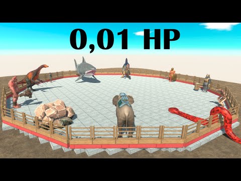 0,01 HP Battle Royale - Animal Revolt Battle Simulator