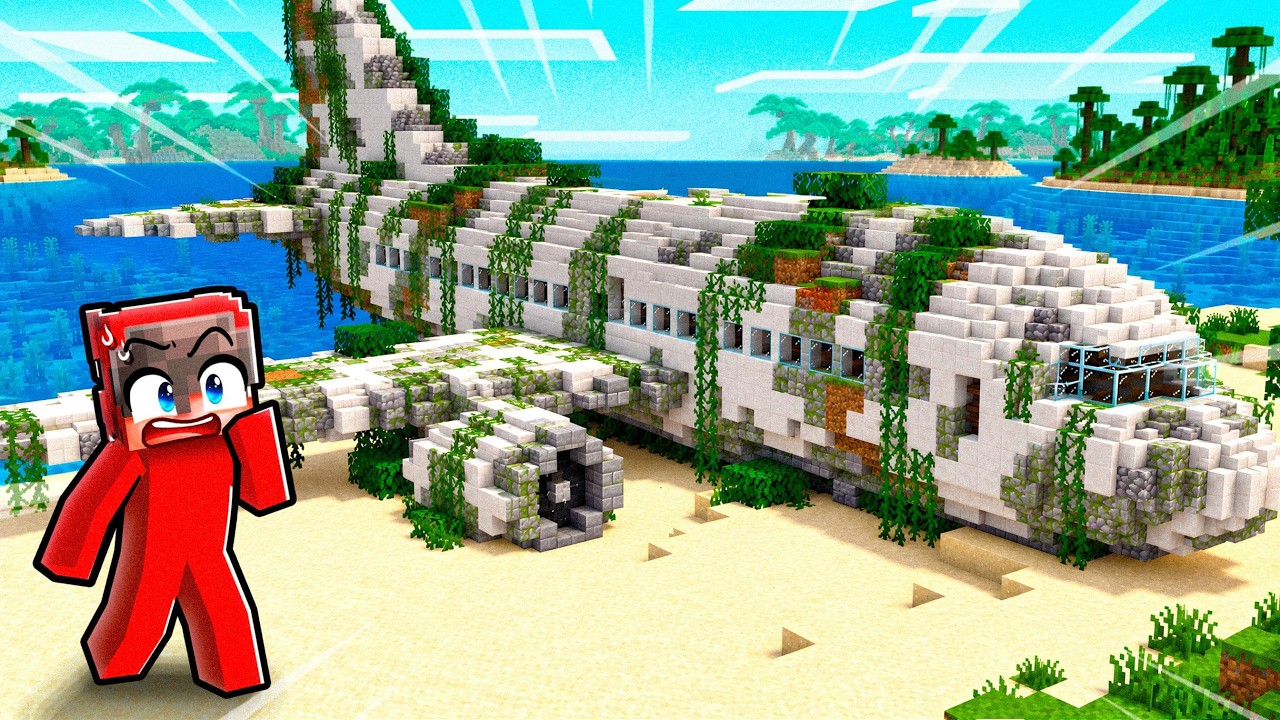We Found an ABANDONED AIRPLANE in Minecraft