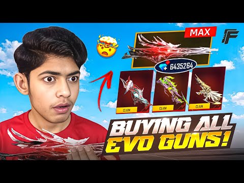 Buying & Upgrading ALL Evo Guns | Luck Royale | Free Fire