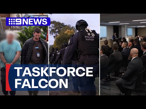 Police target organised crime across city in new taskforce | 9News Australia