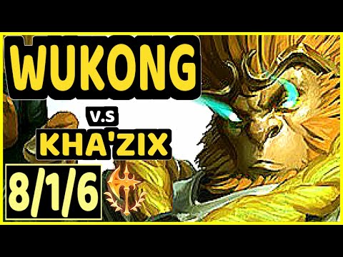 MAXLORE (WUKONG) vs KHA'ZIX - 8/1/6 KDA JUNGLE GAMEPLAY - EUW Ranked GRANDMASTER