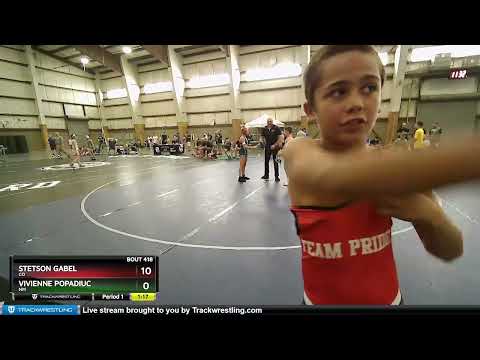 98 Lbs Cons. Round 3 - Stetson Gabel, CO Vs Vivienne Popadiuc, NM E173
