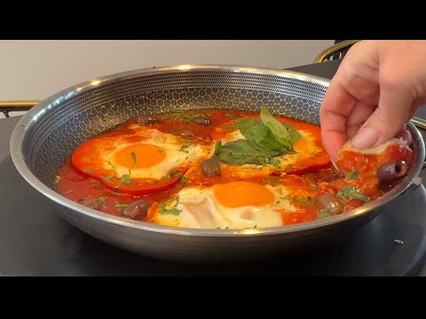 World's most popular Fried Egg 🍳 Famous Israeli Shakshuka❗️Simple recipe❗️