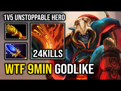 There Is Nothing Can Stop This Huskar 9Min Godlike Unlimited Burning Spear Dota 2
