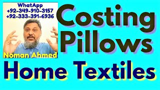 TEXTILE COSTING OF HOME TEXTILES ITEMS | Home Textiles | #apparel #textiles #gar