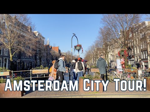 AMSTERDAM CITY TOUR 2022 ft. Damstraatjes & Rembrandtplein | The Netherlands Walking Tour 4K ULTRAHD