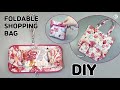 DIY REUSABLE GROCERY BAG Foldable Shopping Bag Wallet Tote Sewing Tutorials Tendersmile Handmade