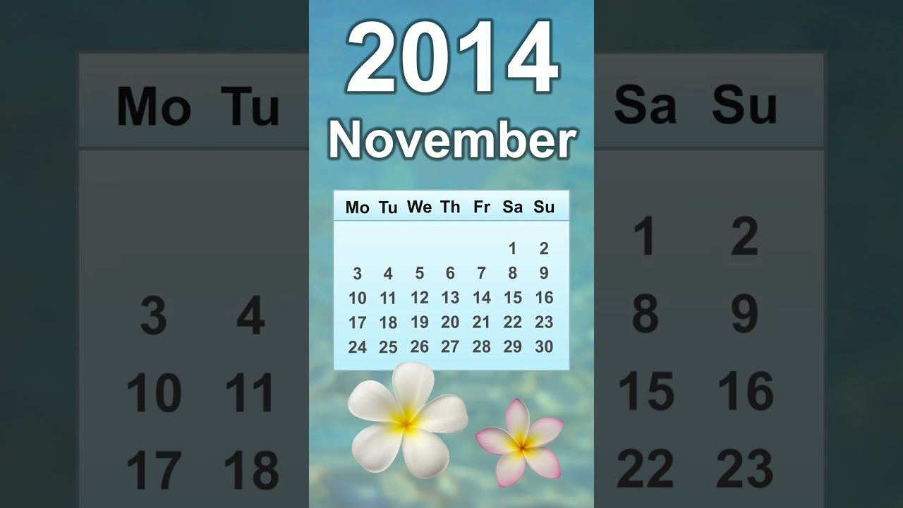 November 2014 Calendar