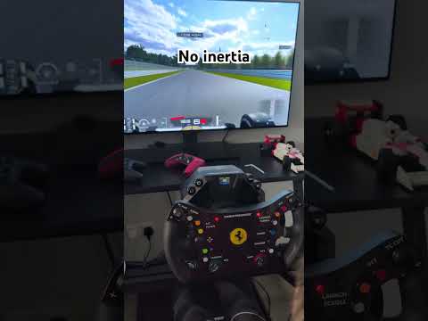 Thrustmaster T598 wheel / This is what having inertia off looks like
