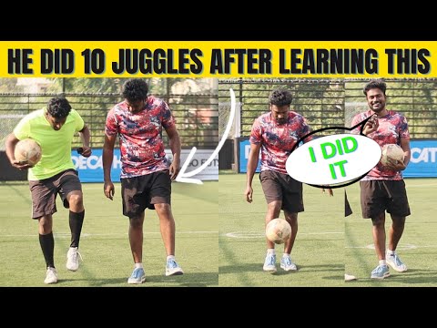 Beginner learns Juggling for the first time! PRSOCCERART