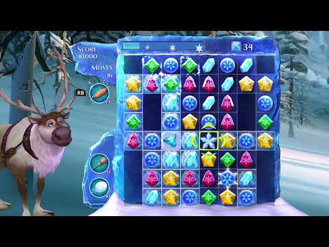 Frozen Free Fall: Snowball Fight Level 92 Walkthrough, , No Power Ups