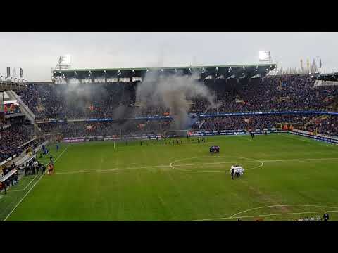 Sfeer voor de aftrap Club Brugge - Anderlecht + TIFO!!!
