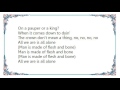 Bon Jovi - Flesh and Bone Lyrics