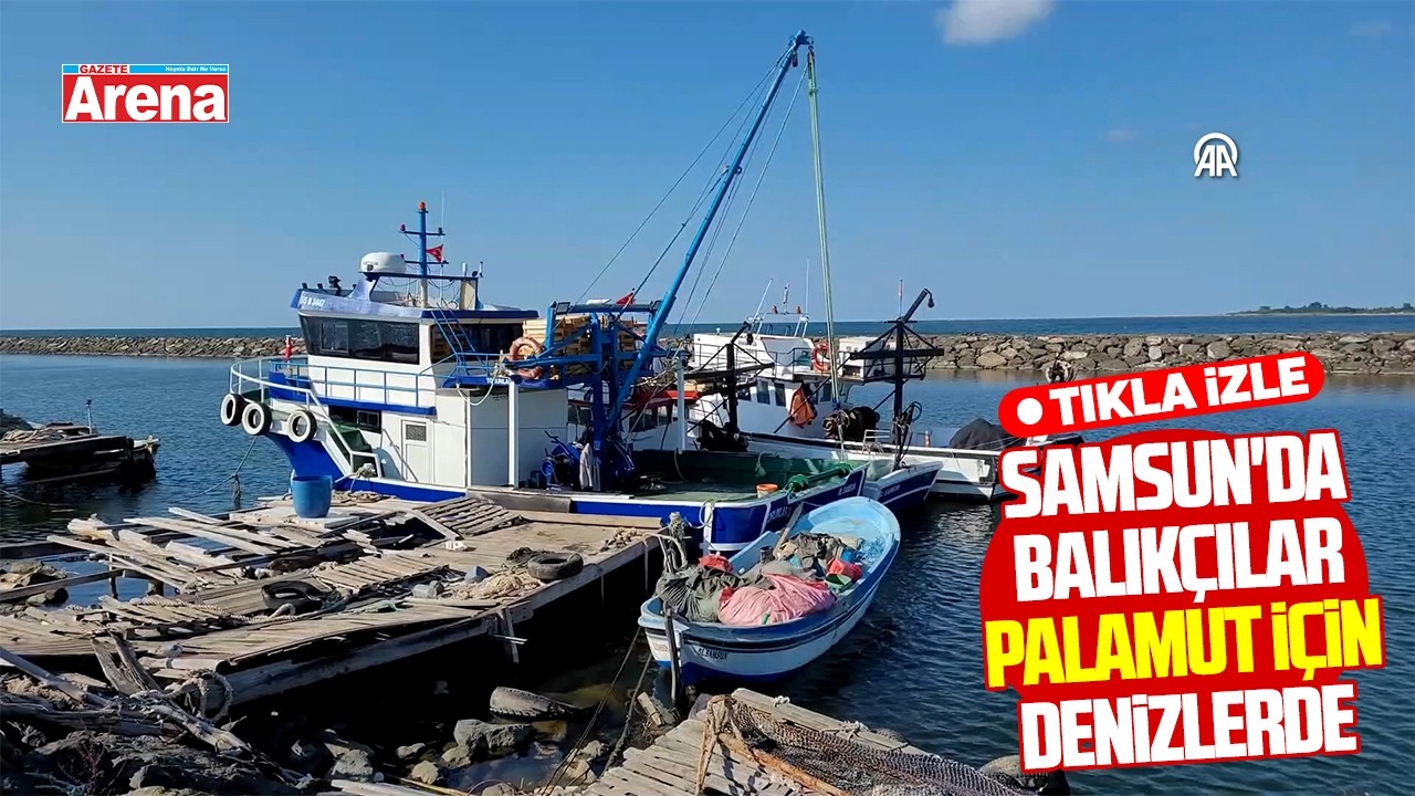 Samsun'da balıkçılar palamut için denizlerde