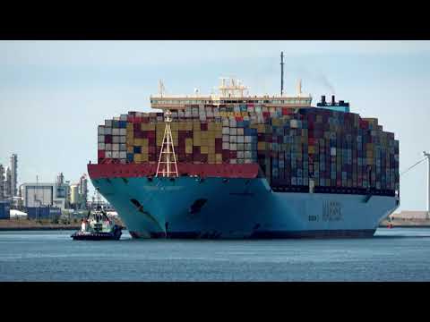 Huge Collection of Massive Containerships in Rotterdam 2022 (4k) - Part 2