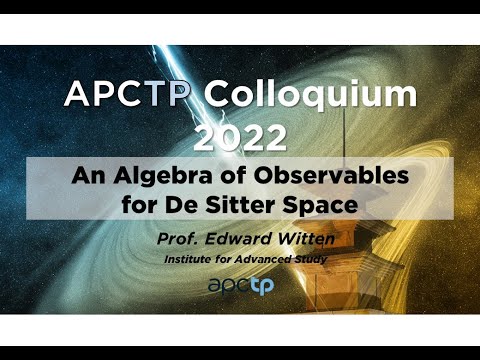 An Algebra of Observables for De Sitter Space  —Edward Witten