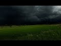 Dark Thunderstorm Approaching Over Valley Calm Before The Storm Ambience 3 HOURS
