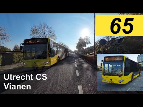 U-OV lijn 65: Utrecht CS Jaarbeurszijde - Vianen Lekbrug | Qbuzz Utrecht | Qbuzz 4060 | 2024