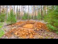 BUILDING a large DUGOUT in the wild FOREST. LIVE 4 days in A WARM TENT, OFF GRID