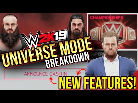 WWE 2K19 Universe Mode - NEW Features, New Animations, & Breakdown!