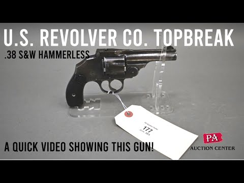 177 US Revolver Co. Topbreak Hammerless .38 S&W Revolver - A Quick Video in our Photo Booth