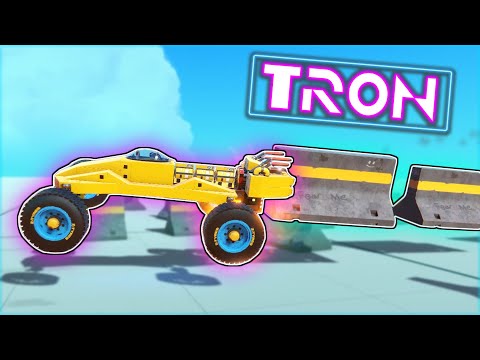 TRON Battles With Concrete Walls and CRAZY New Rules! (Trailmakers Multiplayer Gameplay)