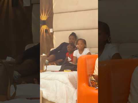 My girls came to spend time with me on set today 🥰❤️ #achalugo #bambam