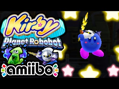 Kirby Planet Robobot PART 5 - 3DS Gameplay Walkthrough - Meta Knight amiibo Sword! NEW Poison Copy