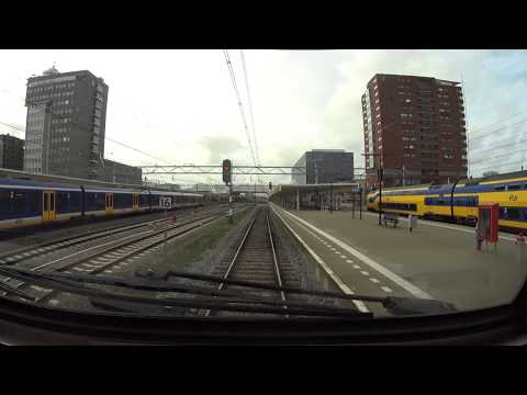 A train driver's view: Haarlem - Dordrecht, VIRM, 27-Oct-2019
