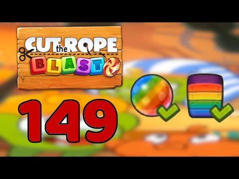 Cut the Rope BLAST 149 Hard - Walkthrough, No Boosters