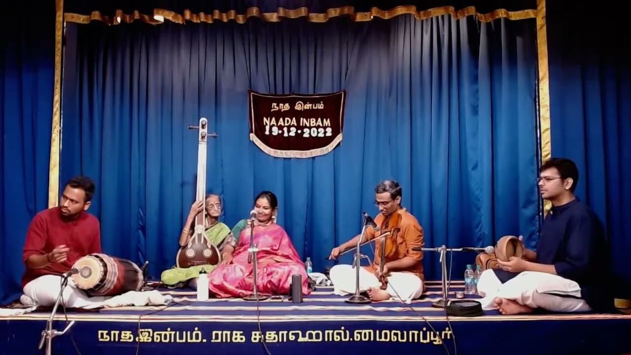 Brindha Manickavasakan concert for Naada Inbam December Music Festival 2022