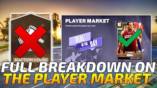 FULL BREAKDOWN ON THE BRAND NEW PLAYER MARKET AND HOW IT WORKS WITHOUT AN AUCTION HOUSE! NBA 2K24